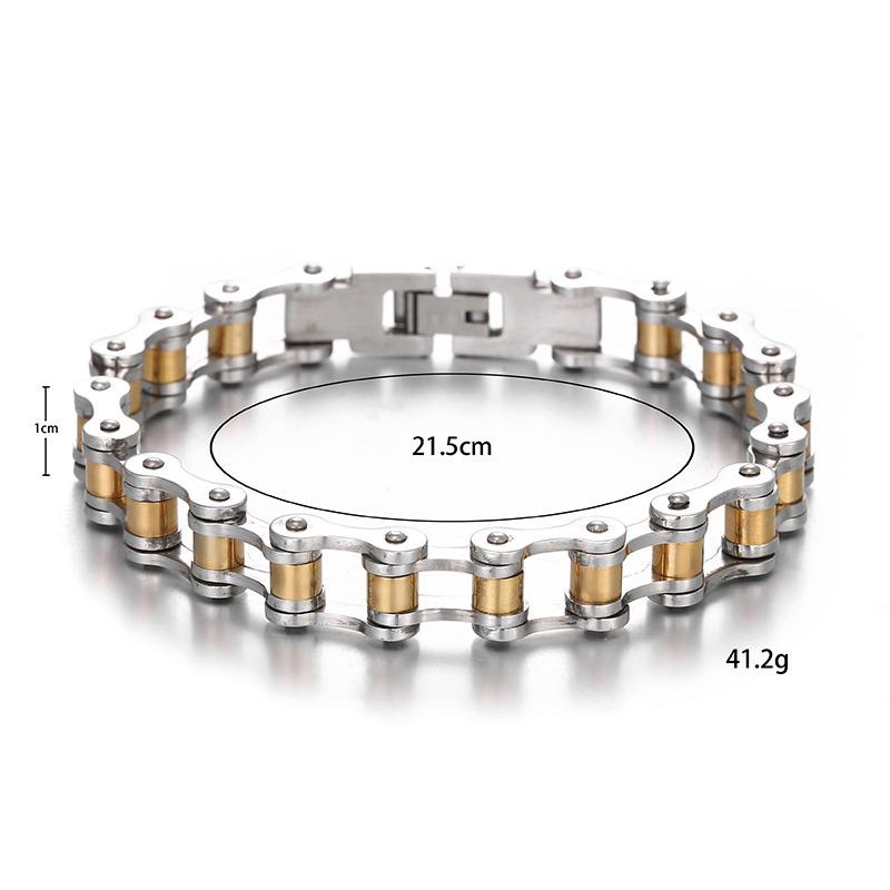 Байкерский мужской браслет из нержавеющей стали, цепочка для мотоцикла, велосипеда, браслеты, ювелирные изделия