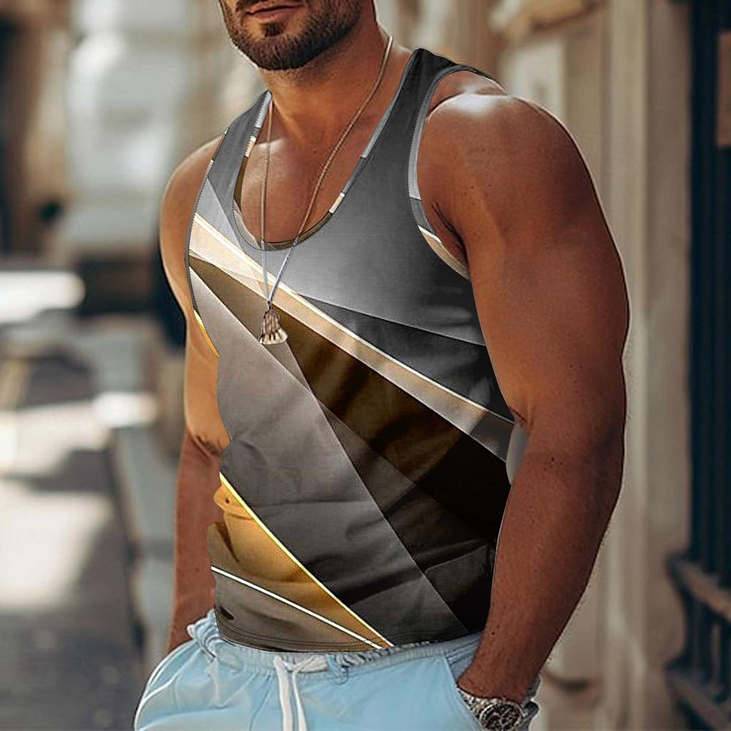 Мужская летняя пляжная майка для серфинга, повседневная дышащая майка без рукавов, свободная майка с принтом