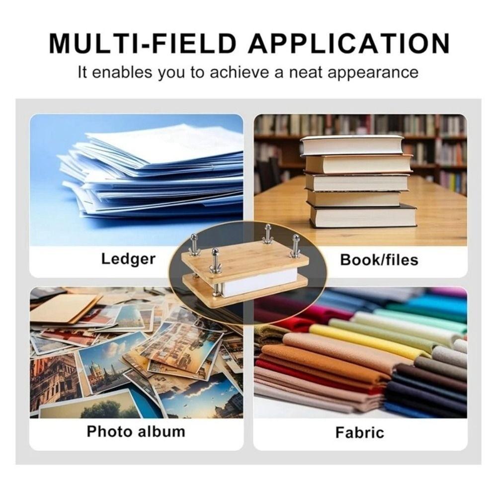 Блокнот для записей Деревянный пресс для книг Можно использовать Бумага формата А4 Пресс для книг Машина для переплета Студент