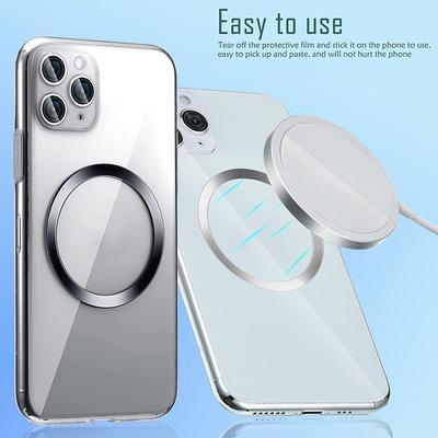 Магнитная пластина-кольцо Magsafe Металлическая наклейка Поддержка Беспроводное зарядное устройство Металлическая пластина Лист для Магнитного автомобильного держателя Универсальный 1/3/5 шт.