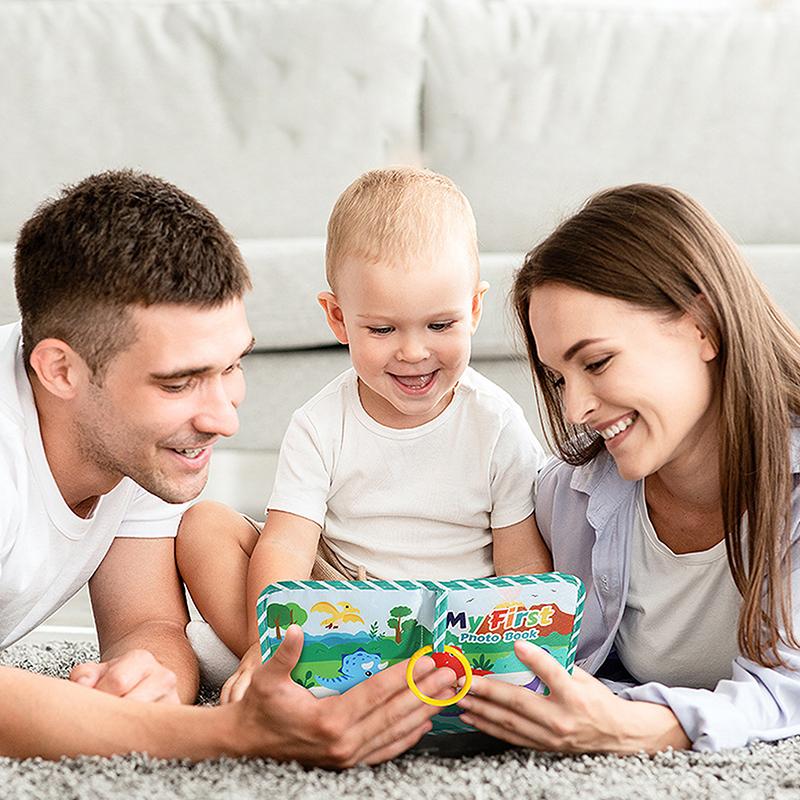 Baby Po Album, Baby Po Album Holds Pictures My First Soft Cloth Family Pos Book With Removable Hook