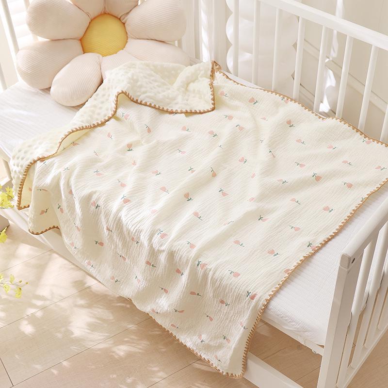Cartoon Pattern Pure Cotton Baby Blanket & Bath Towel