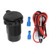 Car Charger Socket 12V Waterproof 65W USB C PD3.0 18W QC3.0 2 Port USB Charger Adapter for
