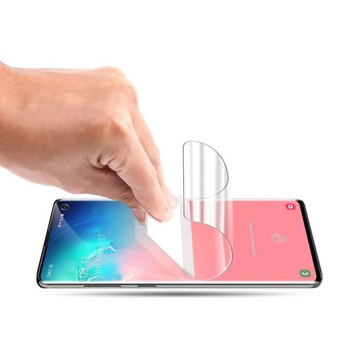 Пластиковая Защитная Пленка Samsung Galaxy S10 - Полностью Изогнутая Защитная Пленка для Экрана Устойчивая [Phonillico®]