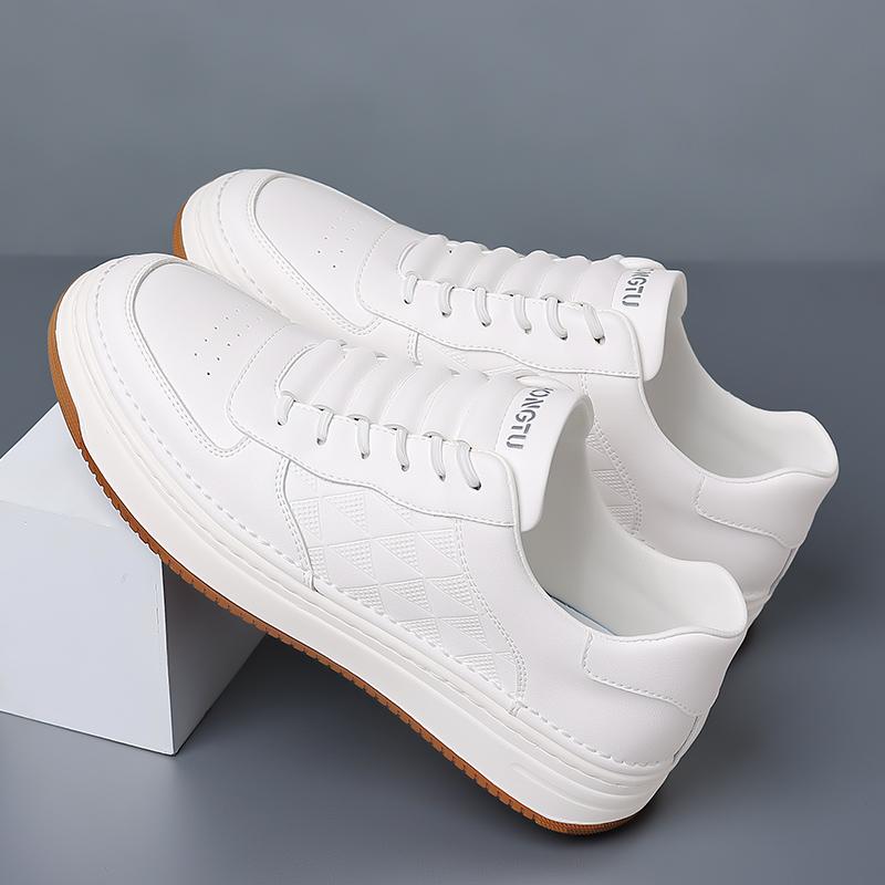 Split Leather Casual Sneakers Versatile Mens Trainers Comfy Vulcanize Shoes for Walking Hiking Jogging Footwear Man Skate Shoes