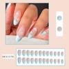 24PCS/SET Quick Nails Flower Diamond Manicure Long Ballet False Nails Waterproof Wearable Ready-made Nail Stickers