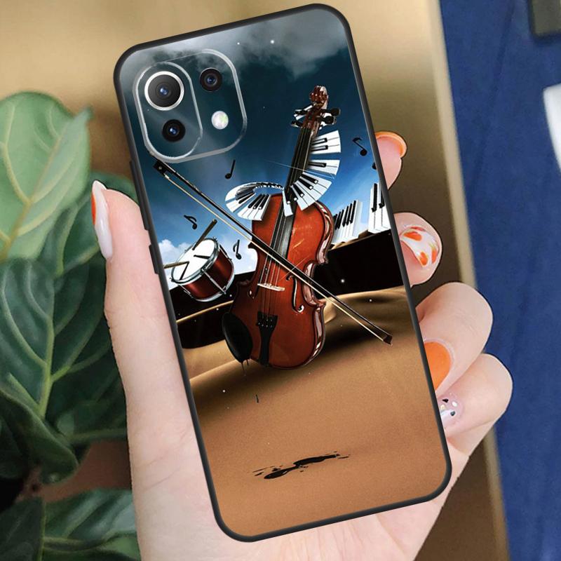 Чехол для скрипки и пианино для Xiaomi 15 14 Ultra 13T 14T 15T Pro 17 Pro Max POCO F8 F7 F5 F6 X5 X6 X7 Pro Чехол