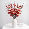 6PCS Lifelike Simulated Wax Plum Blossom Real Touch Wintersweet Flower  Gift Giving