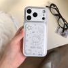 Модный Чехол из Кожи со Звездами Sanrio Hello Kitty Милый Мультяшный Узор для iPhone 17 16 15 14 13 12 11 Pro Max Подарок Девушке
