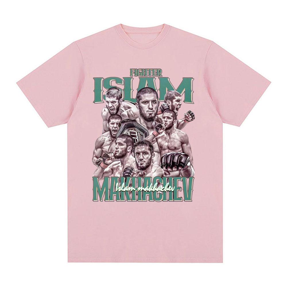 Islam Makhachev Retro Classic Graphic Tee Shirt Unisexs Clothing Harajuku Gothic Oversized T Shirt Unisex Cotton Casual Loose Tshirt