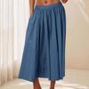 Женская повседневная юбка Легкая элегантная А-силуэта с высокой талией Летняя пляжная юбка для отпуска