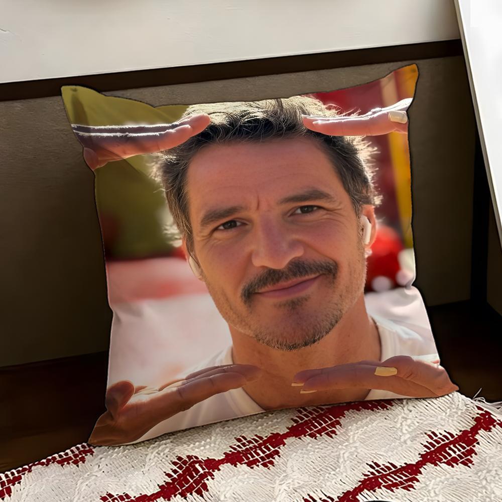 New PPedro PPascal Cushion Cover Reversible Soft Durable Pillow Cover Home  Car MultiScene Use for Daily Comfort