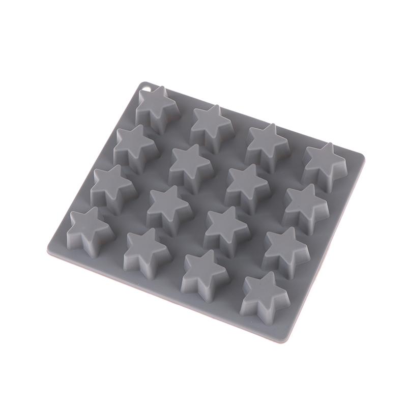 1Pc 16 Lattice Star Ice Cream Lattice Five Pointed Star Silicone Ice Cream Cake Mold Ice Cubes Diy Kitchen Baking Mold