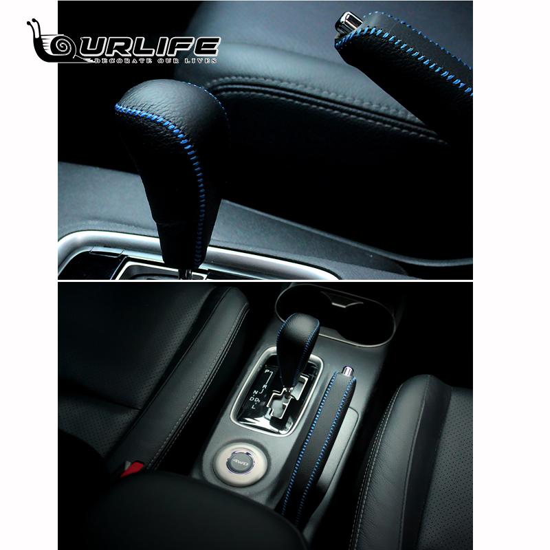 Genuine Leather Gear Shift Cover EN Gear Head Cover Shift Knob FOR MITSUBISHI Outlander 2013-