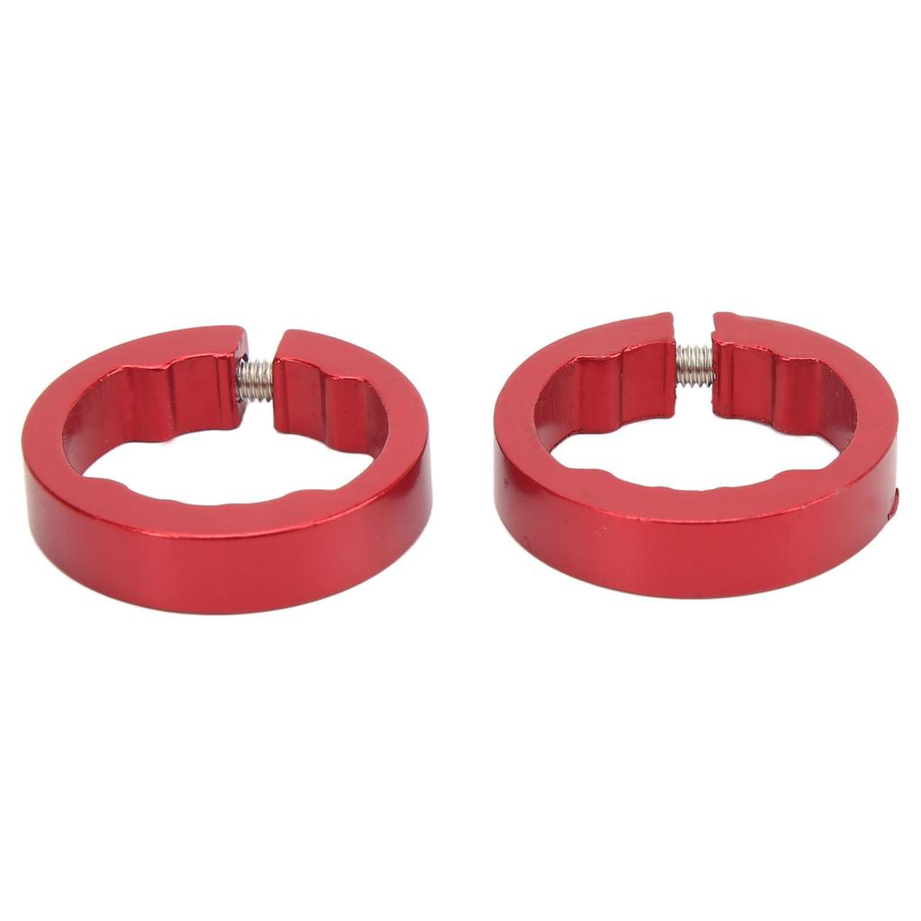 2Pcs Bike Grips Clamping Rings Aluminum Alloy Beautiful Practical Bike Grip Lock On Clamps for