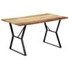 VidaXL Dining Table 140x80x76cm Solid Reclaimed Wood
