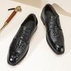 Классический бренд Мужские деловые туфли Высококлассные банкетные Мужские туфли для костюма Ретро коричневые Офисные Универсальные повседневные Кожаные туфли