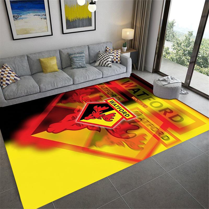 Watford FC Carpet Rug for Living Room Bedroom Home Sofa Decoration,Kids play Non-slip Floor Mat