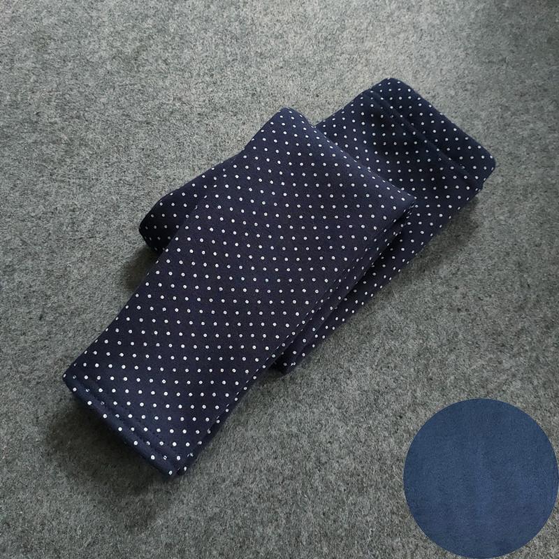 Autumn Winter Kids Pants Small Dot Plus Velvet Girls Leggings Children's Girl Cotton Stretch Trousers Children Clothing