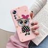 Цветочный чехол для телефона для Xiaomi 12T Mi12T Pro Funda Милое сердце Мультяшная сова Xiaomi 12 T Xiaomi12T Pro Матовый мягкий ТПУ задняя крышка