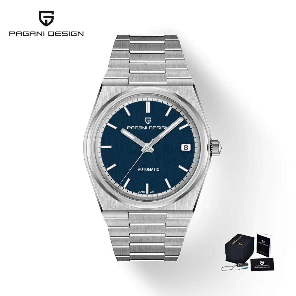 PAGANI DESIGN 40MM Watch Automatic Mechanical Wristwatch Sport 100MM AR Coated Sapphire Business Watch for Men PD1753