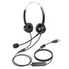 Гарнитура ZDXVTALK VH600D с двумя наушниками, USB, для колл-центра (Китайская версия)