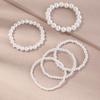 Fashion Pearl Bracelet For Women With Multilayer Elastic Line Hand Chain Gift For Travel Souvenir