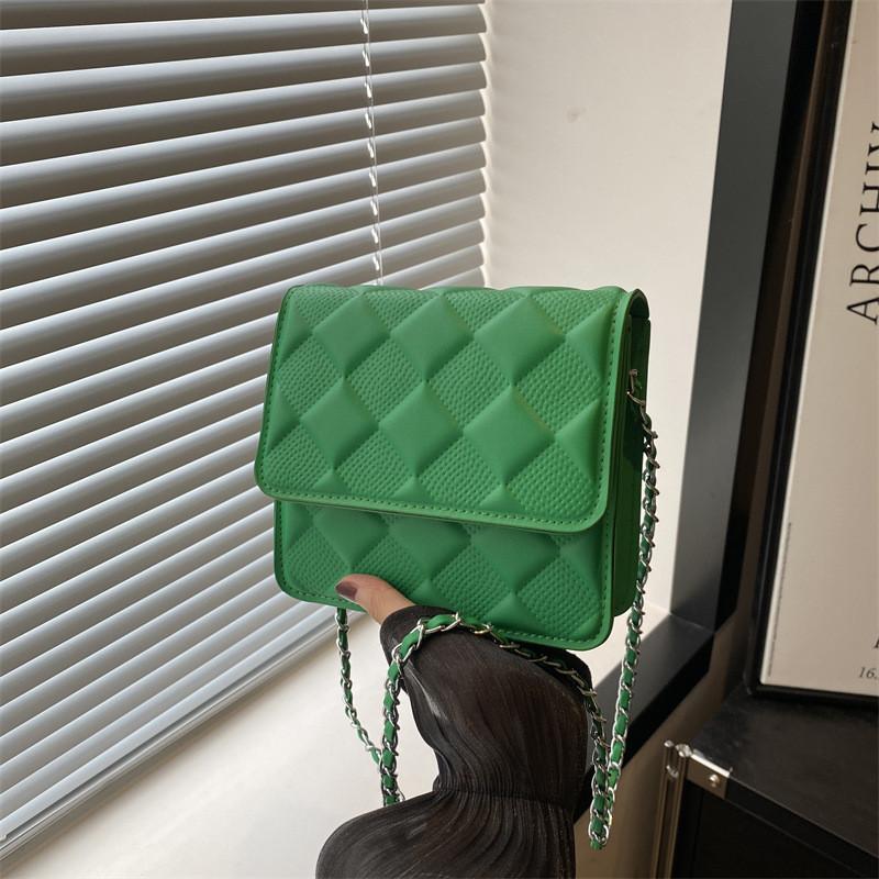 Trendy Summer Chain Shoulder Bag For Women Stylish Medium Size Pu Crossbody Bag