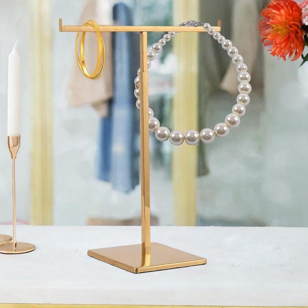 Stand for Long Necklaces T Shaped Display with Double Hooks Retail