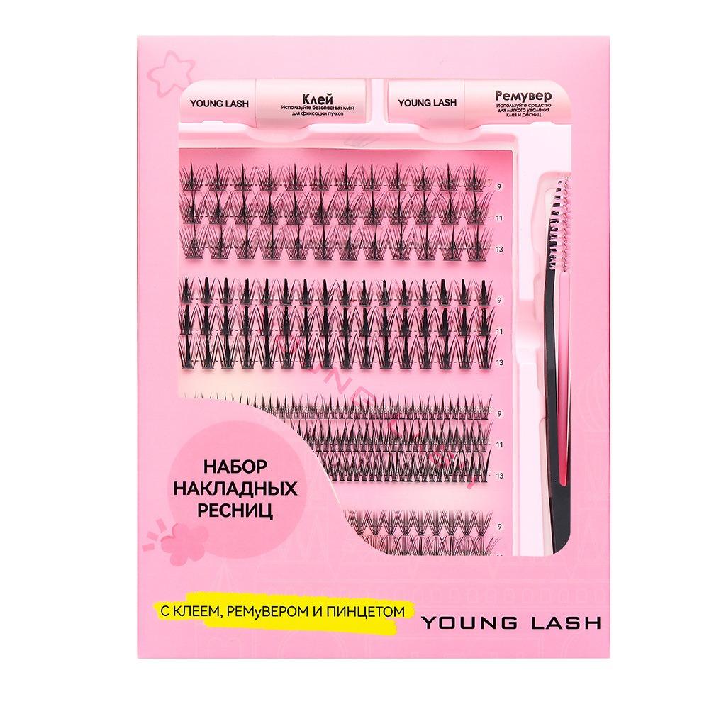 Multi Size Individual Lash Clusters Soft PBT Material Lash Cluster Kit For Beginner
