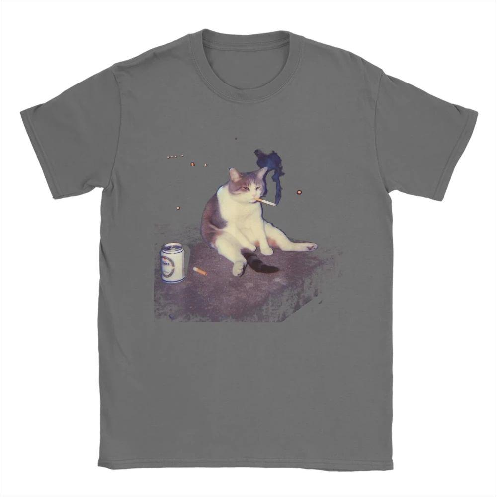 2025 Новая летняя повседневная футболка с коротким рукавом с принтом, хлопковая, обычного кроя, с круглым вырезом, дышащая, свободная, унисекс, мужская, женская одежда