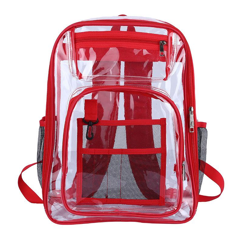 Pvc Transparent Backpack With Waterproof Design For Daily Use And Laptop