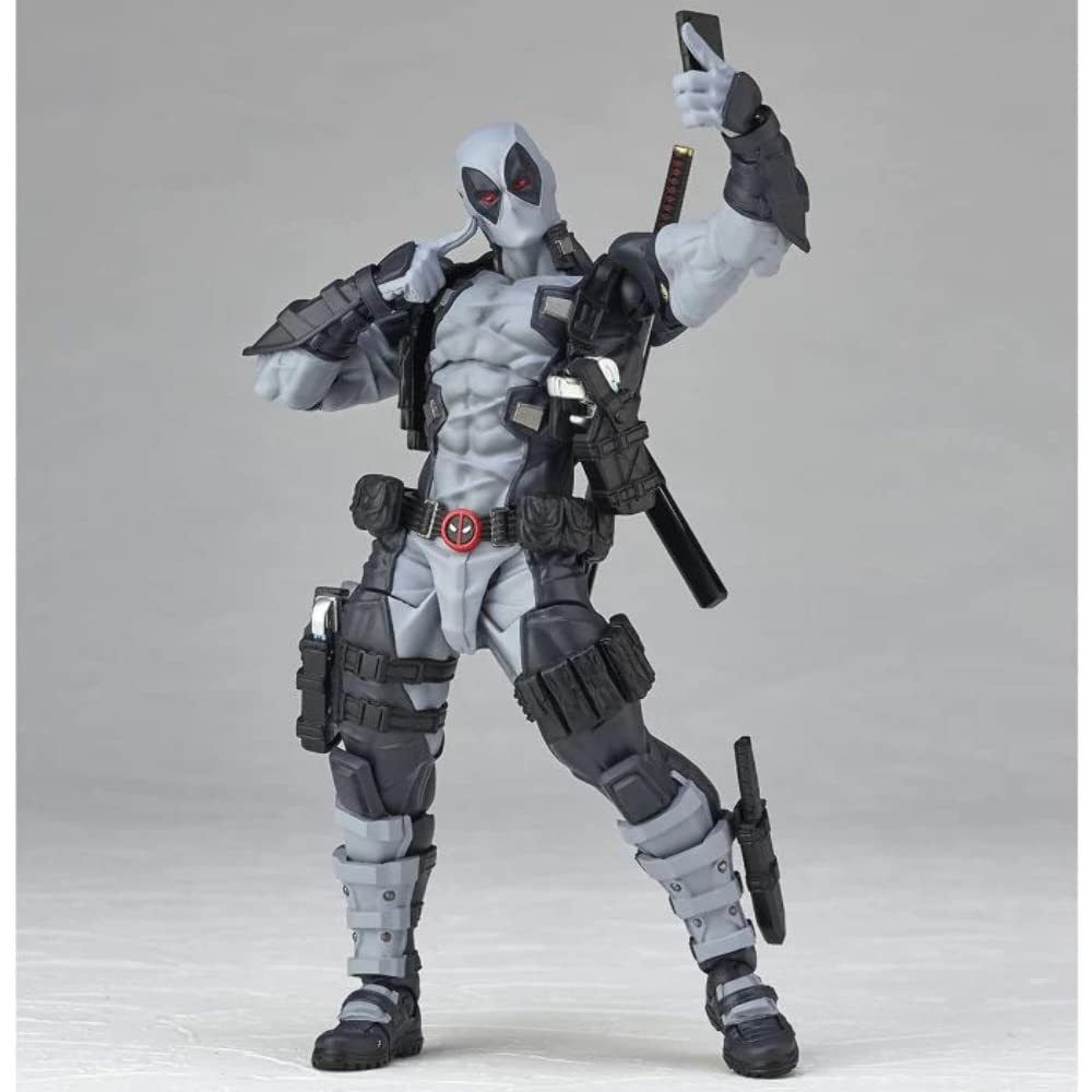 Комплекс фигурок Kaiyodo AMAZING YAMAGUCHI Deadpool color Deadpool color version 170mm окрашенная фигурка Revoltech ver.2.0 X-FORCE ver. версия 2.0