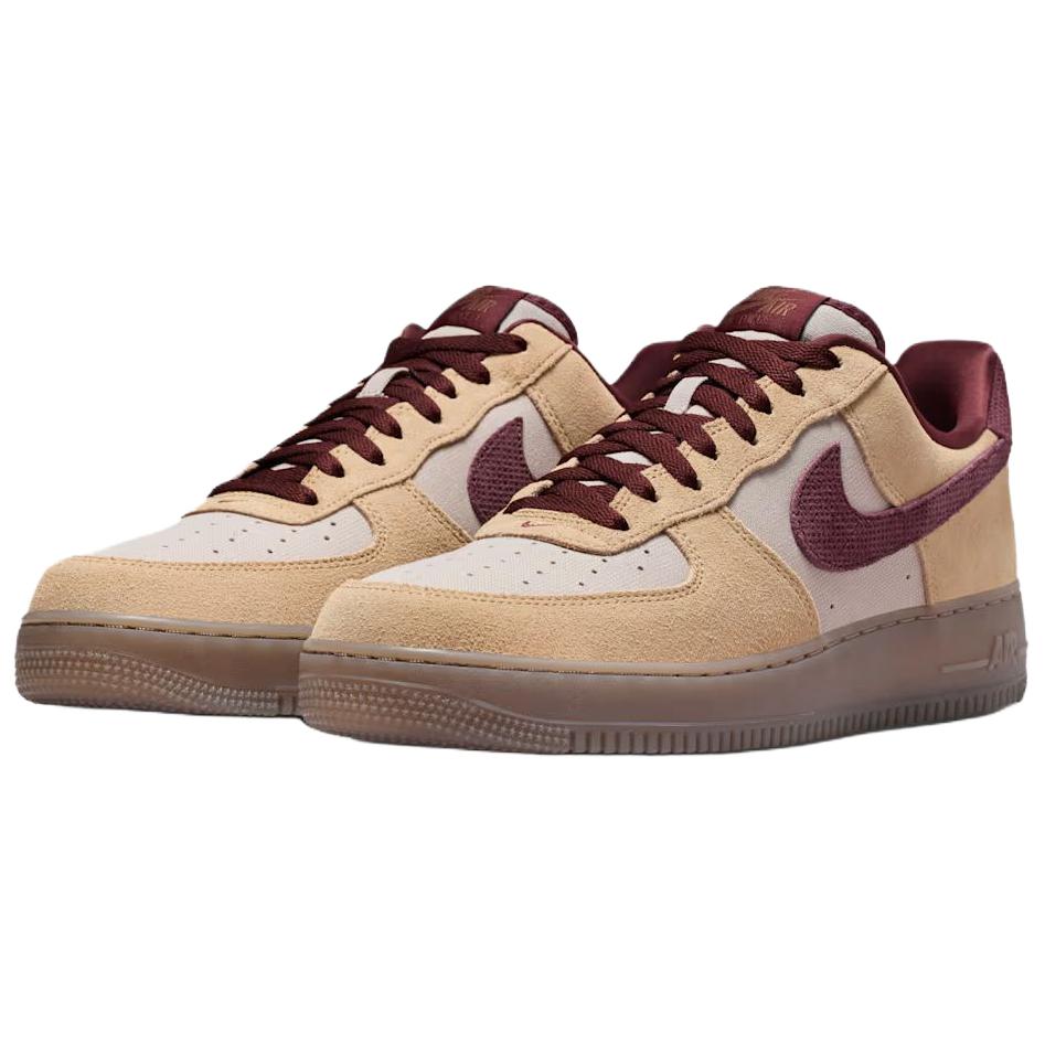 Nike Кроссовки мужские Air Force 1 07 Premium Linen Коричневые Лунный-Частица Норка-Коричневый IQ3408-286