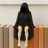 Хэллоуин 3D Загадочная Статуя Готическая Черная Мантия Фигура Королевы Настольная Скульптура Жуткие Сидящие Статуэтки Настольные Украшения Подарки