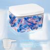 2.8/5.5L Automatic Pop-Up Storage Box Airtight Laundry Pods Container with Scoop for Laundry Room Washing Powder Beads Organizer