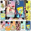 Case for OPPO Reno 8 6 5 Pro Find X3 A17 A3 A31 A38 A40 A53 A54 A55 A74 A76 A78 A77 A80 A94 A95 A96 Lite Black Sofe Cover SI42 Lovely SpongeBob