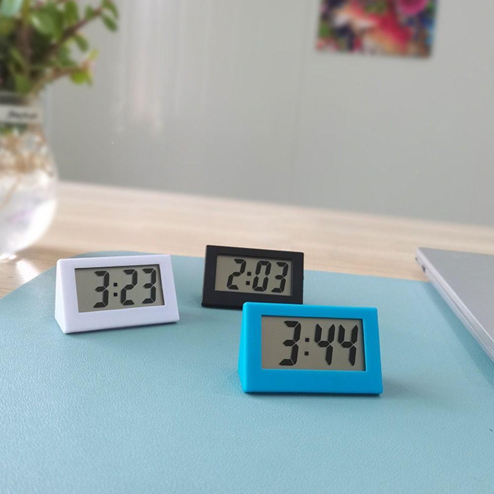 Creative Small Mini Triangle Clock Mute ABS Desk Digital Clock Electronic Simple Student