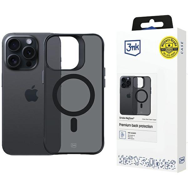 Etui do iPhone 15 Pro Max 3MK MagSafe Ciemnoszare