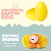 12/24Pcs Mini Filled Easter Eggs with Plush Animal Toys Easter Surprise Eggs Prefilled Easter Eggs