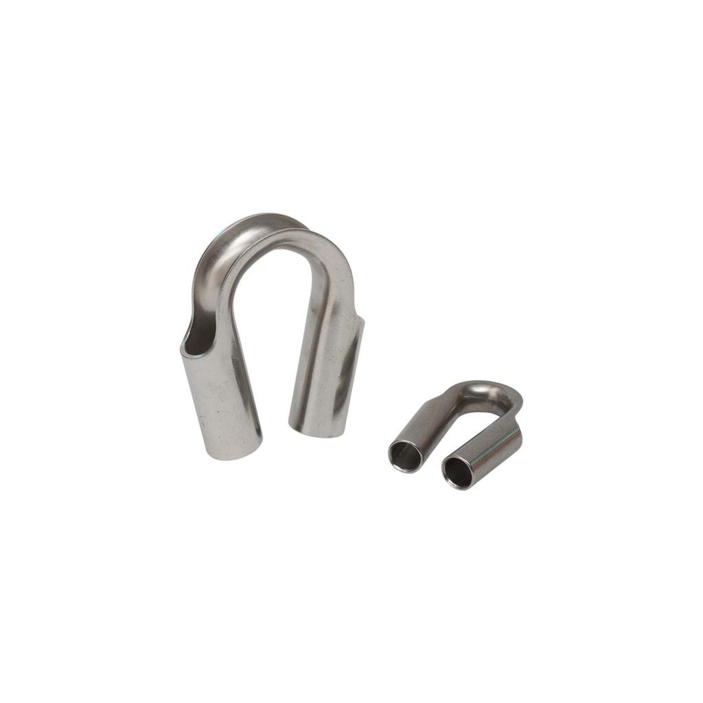 304 Stainless Steel Tubular Thimble with Protective Sleeve for Wire Rope Accessories