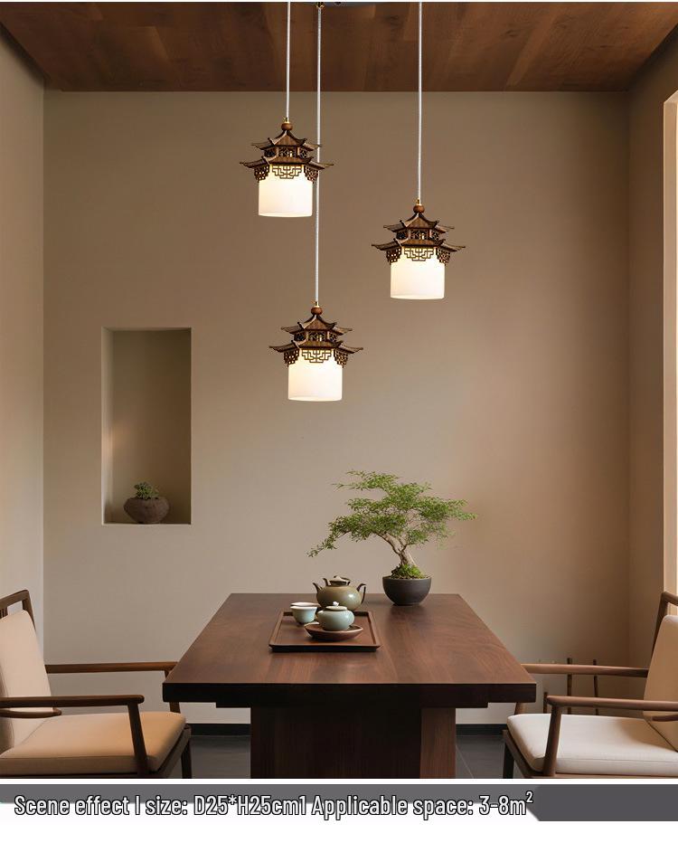 Song Dynasty Teahouse Chandelier: Classic Chinese Corridor Design