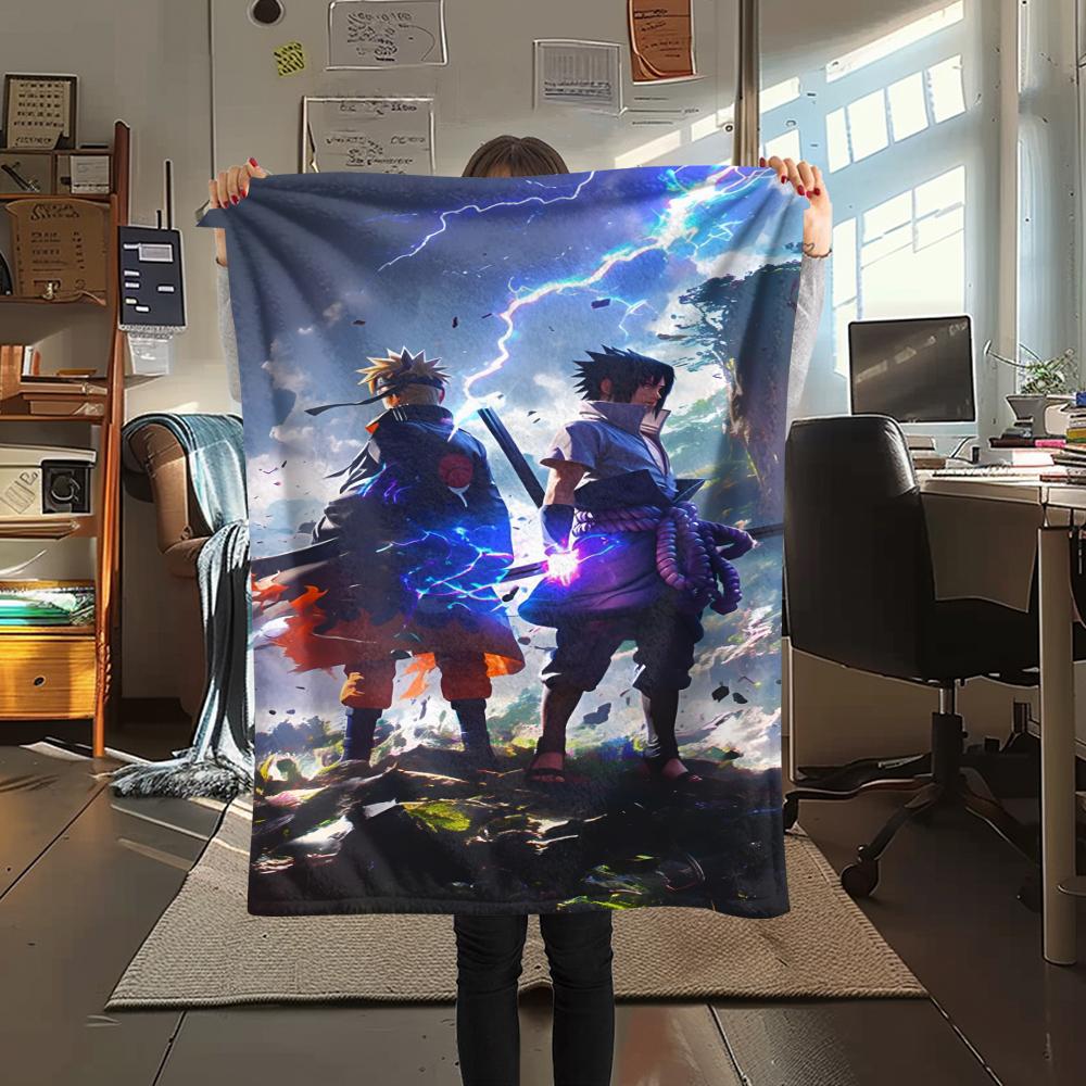 1 шт. Фланелевое одеяло с мультяшным принтом, Высококачественное, Удобное для всех сезонов, Домашний декор, Тепло и комфорт, Идеально для рождественского подарка на день рождения