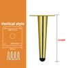 1pcs 10cm 12cm 15cm 17cm 20cm 25cm 30cm 35cm 40cm Metal Feet Sofa Feet Oblique Cone Furniture Support Legs