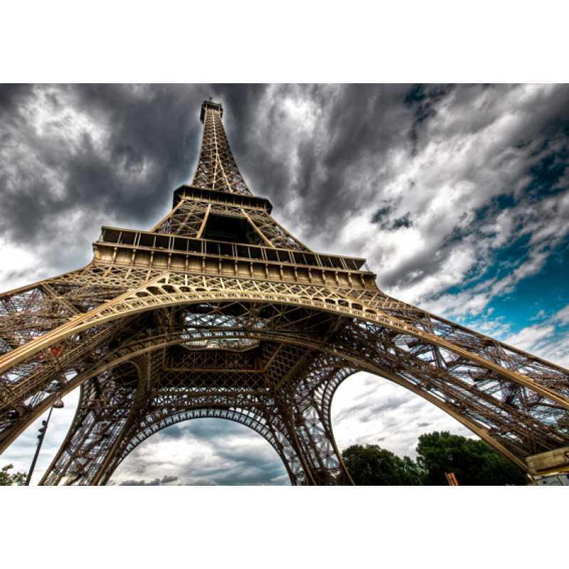 Framed Eiffel Tower & Leaning Tower of Pisa Poster with Free Shipping