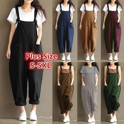 Женские модные повседневные брюки, комбинезоны, комбинезоны, брюки-комбинезоны, длинные брюки, комбинезон размера плюс S-5XL