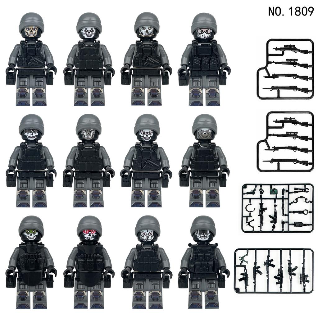 Military Series Ghost Special Police Force Military Doll Building Blocks Toy