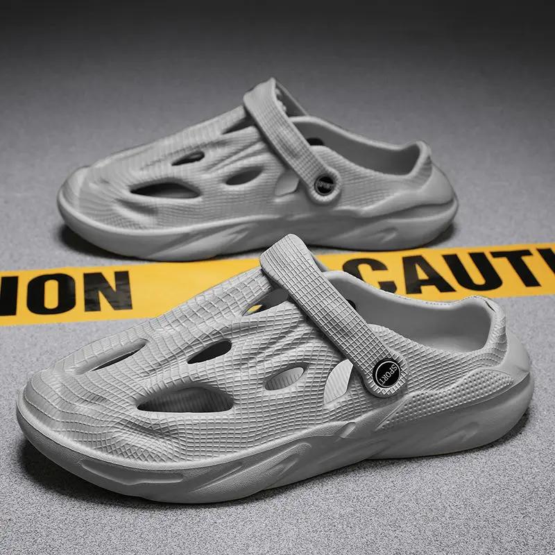 Повседневные сандалии на платформе, мужские тапочки из ЭВА для мужчин, резиновые тапочки 2024 года, недорогие модные элегантные туфли в корейском стиле из ПВХ