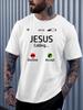 Christian Faith Unisexs Crew Neck Cotton T Shirt Jesus Calling Incoming Call Print Short Sleeve Casual Religious Street Fashion Top