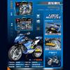 MOC Городская Техническая Мотоцикл Мото Авто Модель Строительные Блоки Гоночный Мотоцикл Транспортные Средства Кирпичи Игрушки для Детей Подростков DIY Подарки